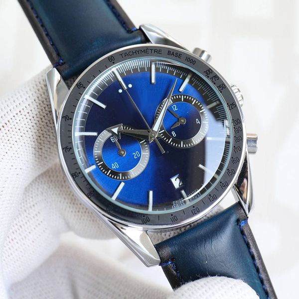 sport luxury mens watches chronograph designer man wristwatches brand leather strap classic watch for men's christmas birthday father&#, Slivery;brown
sport luxury mens watches chronograph designer man wristwatches brand leather strap classic watch for men's christmas birthday father&#, Slivery;brown