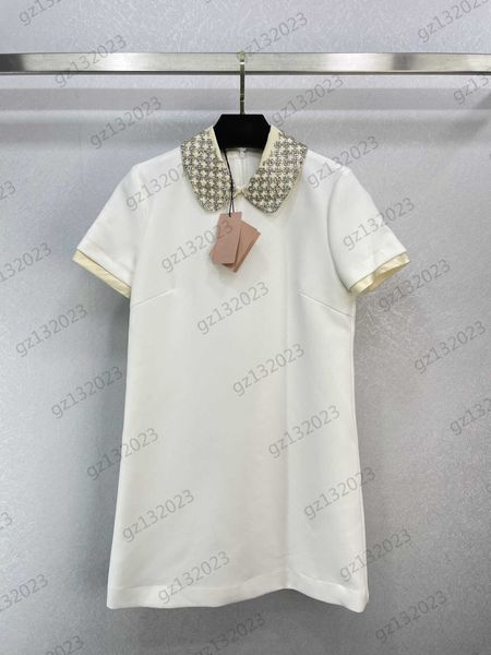 designer dress spliced lapel diamond embellished short sleeve casual dress back zipper open loose version type classic joker maxiskit womens, Black;gray
designer dress spliced lapel diamond embellished short sleeve casual dress back zipper open loose version type classic joker maxiskit womens, Black;gray