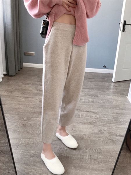 women's pants capris knit pants autumn loose wide-leg pants european fashion net red harem casual pants bf plus size sports pants women, Black;white
women's pants capris knit pants autumn loose wide-leg pants european fashion net red harem casual pants bf plus size sports pants women, Black;white