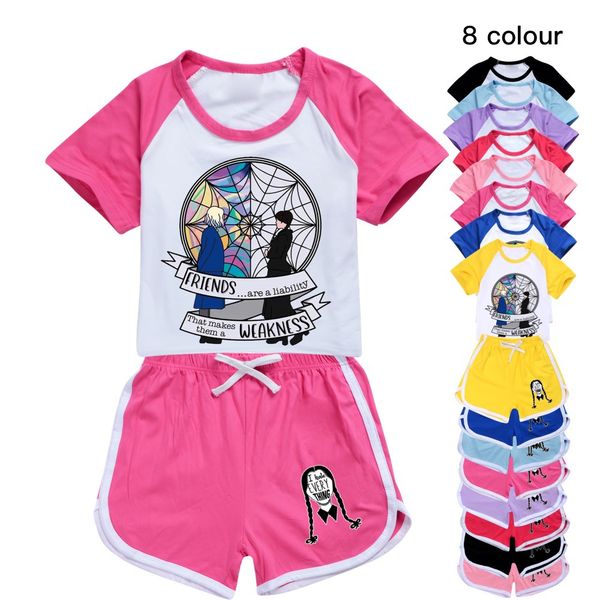 children sets girls short-sleeved t-shirt shorts children sports suit baby cotton clothing sets2154, White
children sets girls short-sleeved t-shirt shorts children sports suit baby cotton clothing sets2154, White