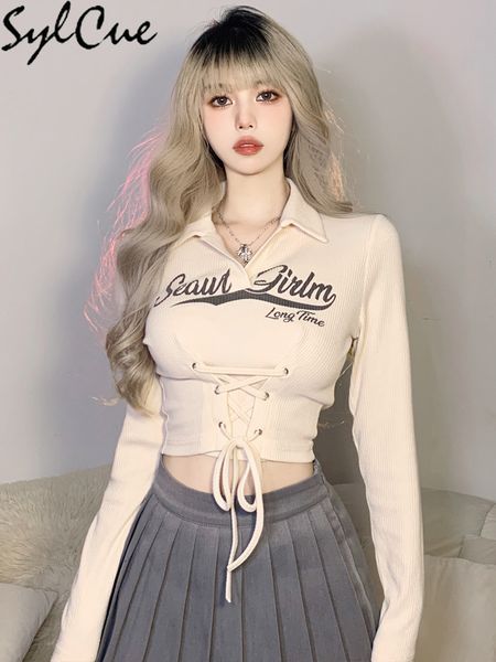 women s t shirt sylcue apricot bright vibrant youth trend personality letter print street cool all match tight elastic women s knitted 23030, White
women s t shirt sylcue apricot bright vibrant youth trend personality letter print street cool all match tight elastic women s knitted 23030, White