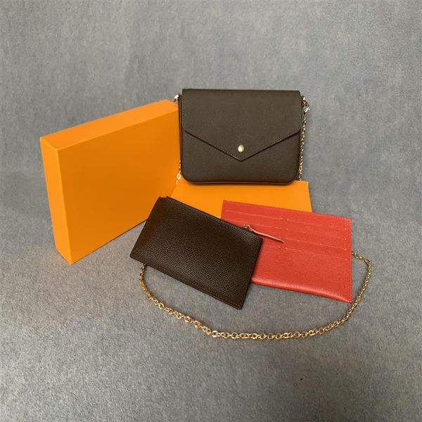3 pcs set favorite multi pochette accessories women crossbody purse messenger bags handbags flowers designer shoulder lady leather261c, Red;black
3 pcs set favorite multi pochette accessories women crossbody purse messenger bags handbags flowers designer shoulder lady leather261c, Red;black