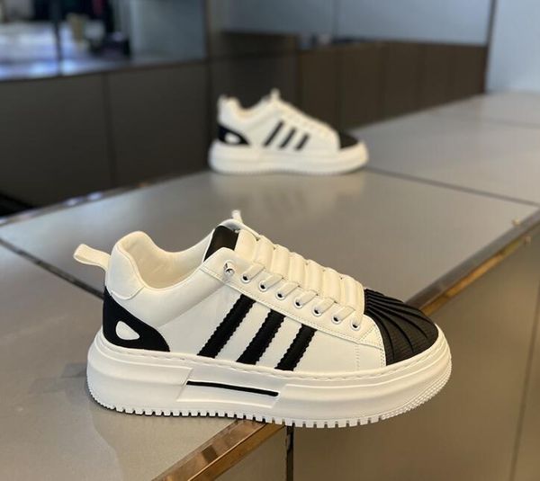 italy men genuine leather dress shoes three colors sneakers breathable new men's shoes flat platform little white shoe luxury flats cas, Black
italy men genuine leather dress shoes three colors sneakers breathable new men's shoes flat platform little white shoe luxury flats cas, Black