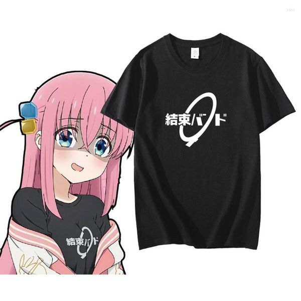 t men's shirts anime bocchi the rock cosplay gotoh hitori cartoon cotton casual loose t-shirt tee, White;black
t men's shirts anime bocchi the rock cosplay gotoh hitori cartoon cotton casual loose t-shirt tee, White;black