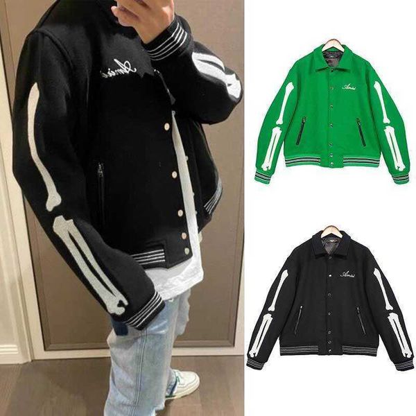 winter bone embroidery printed baseball jacket wool fashion designer brand niche ins celebrity casual leisure da6r, Black;brown
winter bone embroidery printed baseball jacket wool fashion designer brand niche ins celebrity casual leisure da6r, Black;brown