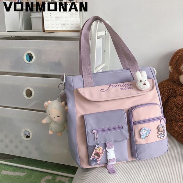 evening bags cute large capacity tote trendy nylon patchwork shoulder school book bag for teenage girls fashion student crossbody sac 230307
evening bags cute large capacity tote trendy nylon patchwork shoulder school book bag for teenage girls fashion student crossbody sac 230307