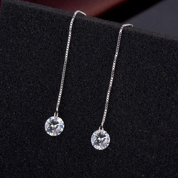 charm simple female earrings 925 silver needle round zircon crystal ear line earrings for women long tassel wedding jewelry gift l230309, Golden
charm simple female earrings 925 silver needle round zircon crystal ear line earrings for women long tassel wedding jewelry gift l230309, Golden