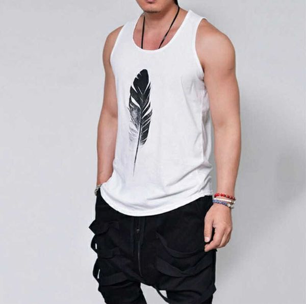 summer fashion casual tank loose solid feather print sleeveless hip hop men tank male cool harajuku black, White;black
summer fashion casual tank loose solid feather print sleeveless hip hop men tank male cool harajuku black, White;black