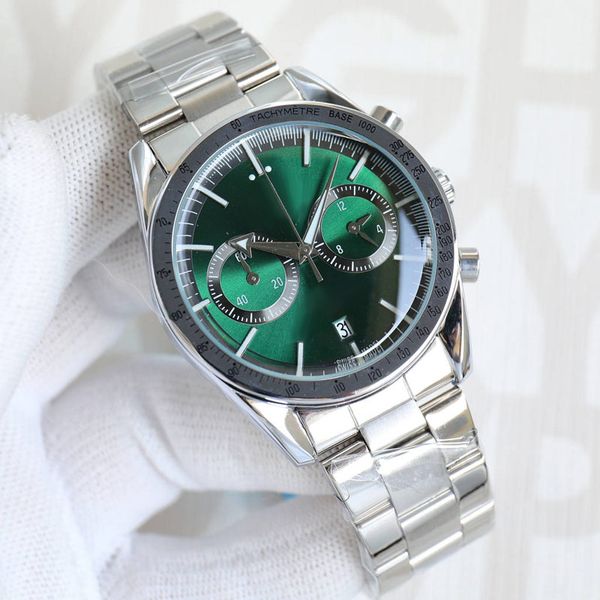 sports luxury mens watches chronograph designer brand wristwatches stainless steel band classic watch for men's christmas birthday fath, Slivery;brown
sports luxury mens watches chronograph designer brand wristwatches stainless steel band classic watch for men's christmas birthday fath, Slivery;brown