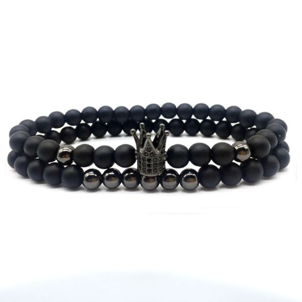 6mm crown king charm strands beads bracelet set for men women black natural stone beads elastic adjustable bangle couple jewelry gift
6mm crown king charm strands beads bracelet set for men women black natural stone beads elastic adjustable bangle couple jewelry gift