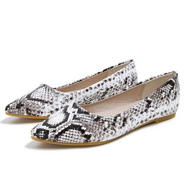 dress shoes fashion snake pattern shoes women flat pointed toe shallow dress ballerinas flats ballet autumn casual loafers zapatillas mujer, Black
dress shoes fashion snake pattern shoes women flat pointed toe shallow dress ballerinas flats ballet autumn casual loafers zapatillas mujer, Black