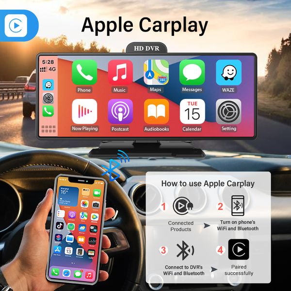 car dvd wireless 4k 10.26 inch screen mirror aux dash camera carplay android auto wifi mirror video recording fm transmiter
car dvd wireless 4k 10.26 inch screen mirror aux dash camera carplay android auto wifi mirror video recording fm transmiter