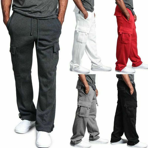mens cargo pants joggers cotton sweat pants workout loose trousers long mens sportswear sweatpants hip hop streetwear, Black
mens cargo pants joggers cotton sweat pants workout loose trousers long mens sportswear sweatpants hip hop streetwear, Black