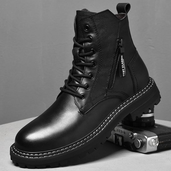boots genuine luxury brand casual leather black solid men's shoes military winter motorcycle warm boo motocross for man 230309
boots genuine luxury brand casual leather black solid men's shoes military winter motorcycle warm boo motocross for man 230309
