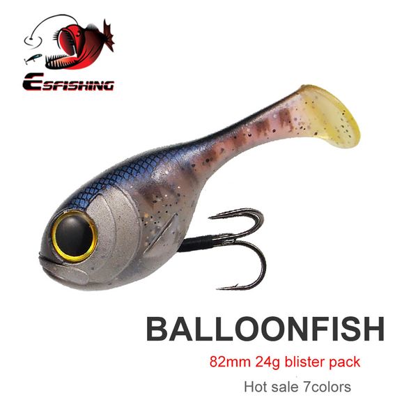 baits lures esfishing balloonfish 82mm24g 1pcs silicone soft bait deraball with quality hook pesca artificial fishing lure tackle 230309
baits lures esfishing balloonfish 82mm24g 1pcs silicone soft bait deraball with quality hook pesca artificial fishing lure tackle 230309