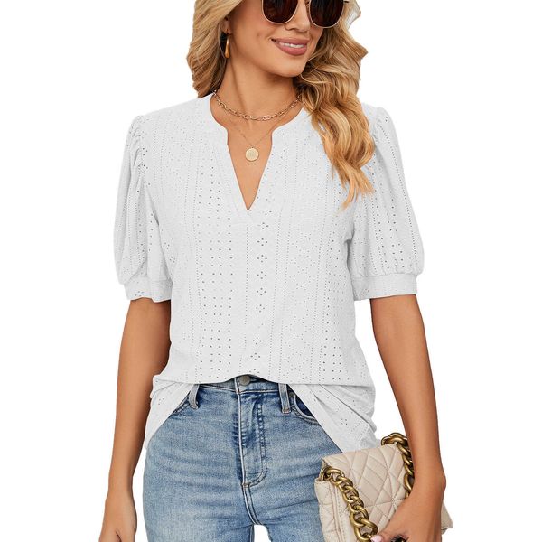 2023 summer t-shirt fashion casual v-neck solid color white tshirts women y2303
2023 summer t-shirt fashion casual v-neck solid color white tshirts women y2303