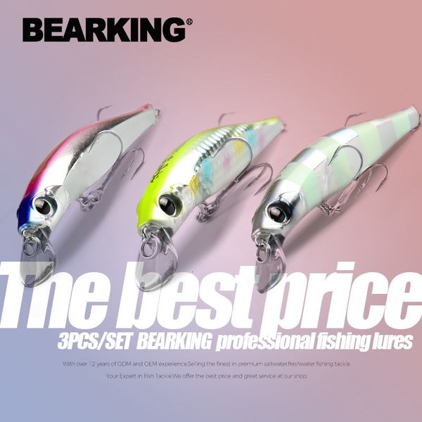 baits lures bearking 3pcs per set 10.5cm 16g 8cm 8.5g fishing gear shone lures minnow crank fixed weight wobbler bait isca artificial 230309
baits lures bearking 3pcs per set 10.5cm 16g 8cm 8.5g fishing gear shone lures minnow crank fixed weight wobbler bait isca artificial 230309