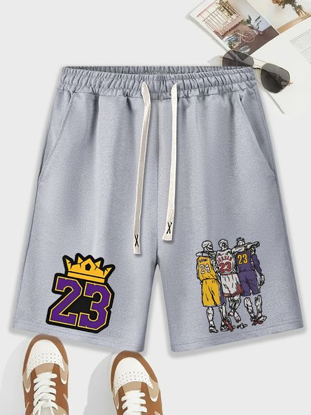 men's skull basketball player print shorts elastic waist casual drawstring short pants spring and summer, White;black
men's skull basketball player print shorts elastic waist casual drawstring short pants spring and summer, White;black