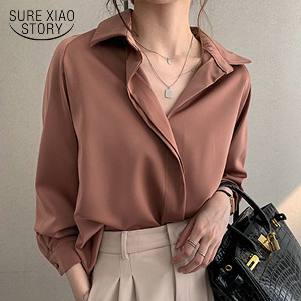 women's blouses shirts plus size loose shirt korean clothes autumn women fashion blouses solid long sleeve blouse simple ol feminine bl, White
women's blouses shirts plus size loose shirt korean clothes autumn women fashion blouses solid long sleeve blouse simple ol feminine bl, White