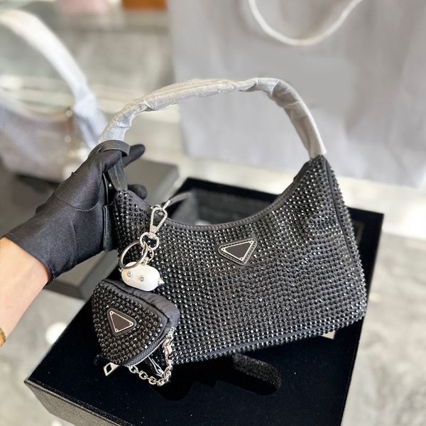 full-drilled hobo underarm bag chain shoulder bags two-piece set handbag fashion letter nylon pulse rhinestone zipper open women clutch purs
full-drilled hobo underarm bag chain shoulder bags two-piece set handbag fashion letter nylon pulse rhinestone zipper open women clutch purs