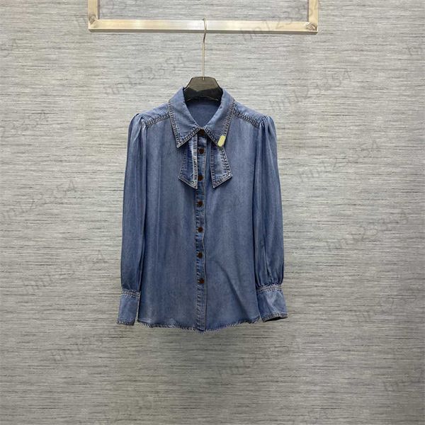 blue womens designer blouse early spring fashion casual loose luxurious tie decorative lapel pressing long-sleeved shirt custom imported den, White
blue womens designer blouse early spring fashion casual loose luxurious tie decorative lapel pressing long-sleeved shirt custom imported den, White
