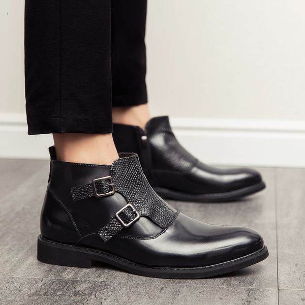 boots misalwa retro original men pu leather pointy brogue italian zipper dress shoes side buckle elegant decent male 230309, Black
boots misalwa retro original men pu leather pointy brogue italian zipper dress shoes side buckle elegant decent male 230309, Black