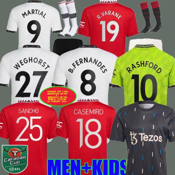 22 23 sancho soccer jerseys carabao cup final bruno fernandes rashford football shirt 2022 2023 men kids kit weghorst eriksen casemiro anton, Black;yellow
22 23 sancho soccer jerseys carabao cup final bruno fernandes rashford football shirt 2022 2023 men kids kit weghorst eriksen casemiro anton, Black;yellow