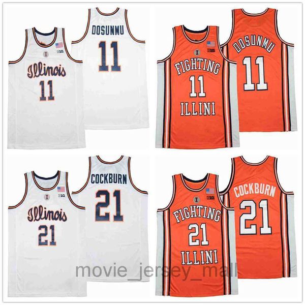 ncaa illinois 11 ayo dosunmu 21 kofi cockburn white movie basketball jersey, Black;red
ncaa illinois 11 ayo dosunmu 21 kofi cockburn white movie basketball jersey, Black;red