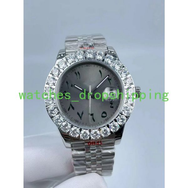 2023 new automatic mechanical mens watch 41mm big diamond gold yellow/green/grey/pink face full stainless steel jubilee original strap mens, Slivery;brown
2023 new automatic mechanical mens watch 41mm big diamond gold yellow/green/grey/pink face full stainless steel jubilee original strap mens, Slivery;brown