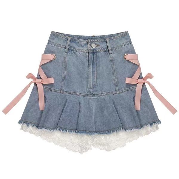 skirts pink strappy denim skirt summer elegant girl white lace stitching miniskirt ins casual sweet a line skirt 230308, Black
skirts pink strappy denim skirt summer elegant girl white lace stitching miniskirt ins casual sweet a line skirt 230308, Black