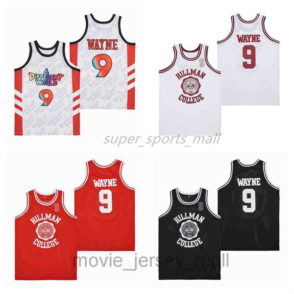 movie basketball jerseys 89# dwayne wayne jersey in red black white, Black;red