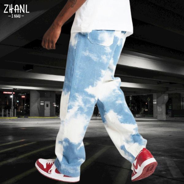 men's jeans drop men casual loose straight denim pants tie dye print sky blue long trouser straight jeans 230309
men's jeans drop men casual loose straight denim pants tie dye print sky blue long trouser straight jeans 230309