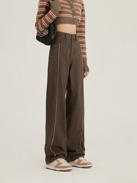 women's jeans solid color womens high waist vintage straight baggy denim pants streetwear american style fashion wide leg trouser 23030, Blue
women's jeans solid color womens high waist vintage straight baggy denim pants streetwear american style fashion wide leg trouser 23030, Blue