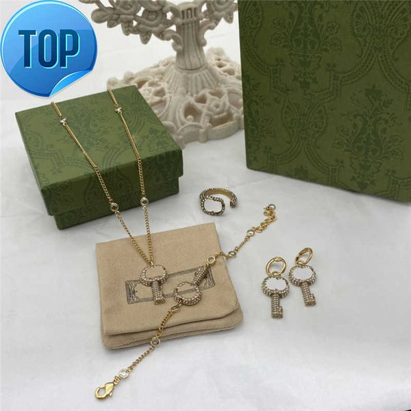 full diamond key pendant necklaces crystal designer earrings women bracelet open size rhinestone rings with box, Black
full diamond key pendant necklaces crystal designer earrings women bracelet open size rhinestone rings with box, Black