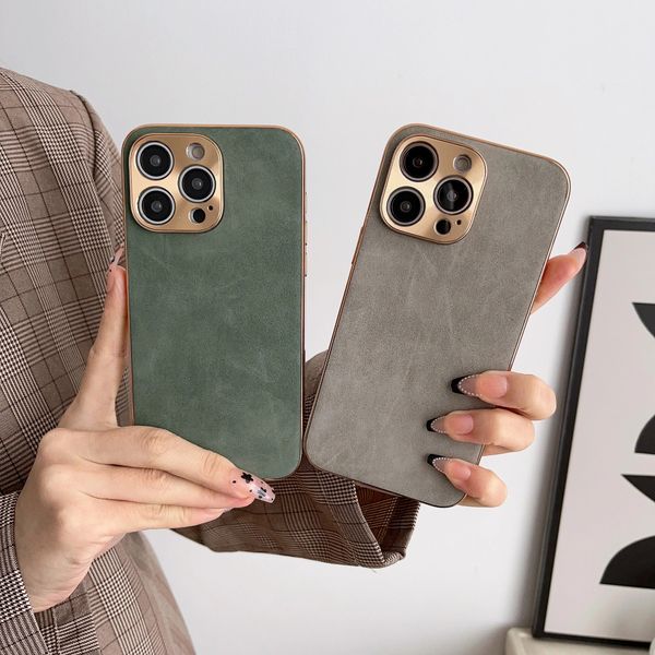 luxury designer leather phone case for iphone 11 12 13 14 pro max 14 plus electroplated frame lambskin phone shell for iphon 12 13pro 14 pro
luxury designer leather phone case for iphone 11 12 13 14 pro max 14 plus electroplated frame lambskin phone shell for iphon 12 13pro 14 pro