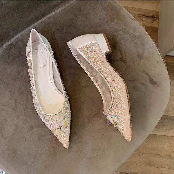 casual dress shoes rene caovilla women flat mesh lace luxury crystal decorative designer 3cm medium heel shoe fashion factory shoes, Black
casual dress shoes rene caovilla women flat mesh lace luxury crystal decorative designer 3cm medium heel shoe fashion factory shoes, Black