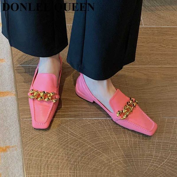 dress shoes 2022 spring green flats shoes women slip on loafer fashion brand square toe british metal chain moccasins casual ballerina mujer, Black
dress shoes 2022 spring green flats shoes women slip on loafer fashion brand square toe british metal chain moccasins casual ballerina mujer, Black