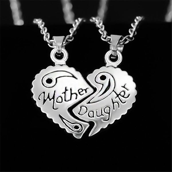 2pcs/set fashion mother daughter letters heart pendant necklace designer south american silver plated alloy womans necklaces jewelry chokers
2pcs/set fashion mother daughter letters heart pendant necklace designer south american silver plated alloy womans necklaces jewelry chokers