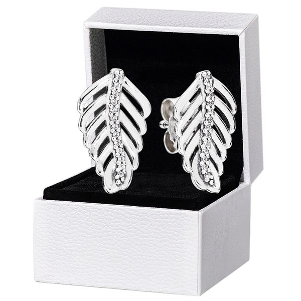 sparkling feather stud earring 925 sterling silver for pandora cz diamond wedding party jewelry for women girlfriend gift designer earrings, Golden;silver
sparkling feather stud earring 925 sterling silver for pandora cz diamond wedding party jewelry for women girlfriend gift designer earrings, Golden;silver