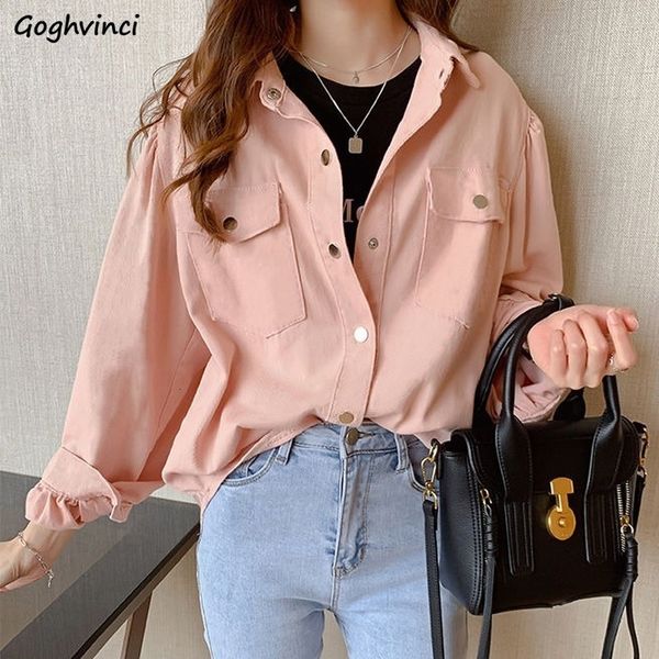 women's blouses shirts blouses shirts women spring pockets long sleeve fashion solid korean style loose students chic womens vintage st, White
women's blouses shirts blouses shirts women spring pockets long sleeve fashion solid korean style loose students chic womens vintage st, White
