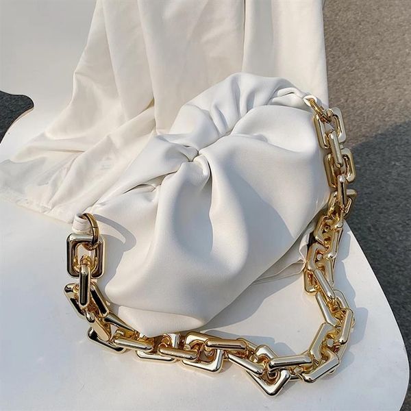 new day clutch thick gold chains dumpling clip purse bag women cloud underarm shoulder bag pleated baguette pouch totes handbag233q
new day clutch thick gold chains dumpling clip purse bag women cloud underarm shoulder bag pleated baguette pouch totes handbag233q