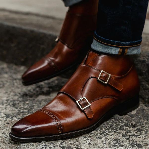 boots double buckle monk brown business square toe ankle for men with short zapatos para moto hombre 230309, Black
boots double buckle monk brown business square toe ankle for men with short zapatos para moto hombre 230309, Black