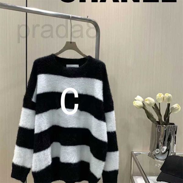 women's sweaters designer casual mink cashmere stripe loose long sleeve jumper autumn fashion outwear big classic letter pattern coq7, White;black
women's sweaters designer casual mink cashmere stripe loose long sleeve jumper autumn fashion outwear big classic letter pattern coq7, White;black