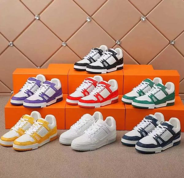 designer sneakers men trainer vintage casual shoes print platform trainers denim monograms shoes rubber canvas shoe leather sneaker with box, Black
designer sneakers men trainer vintage casual shoes print platform trainers denim monograms shoes rubber canvas shoe leather sneaker with box, Black
