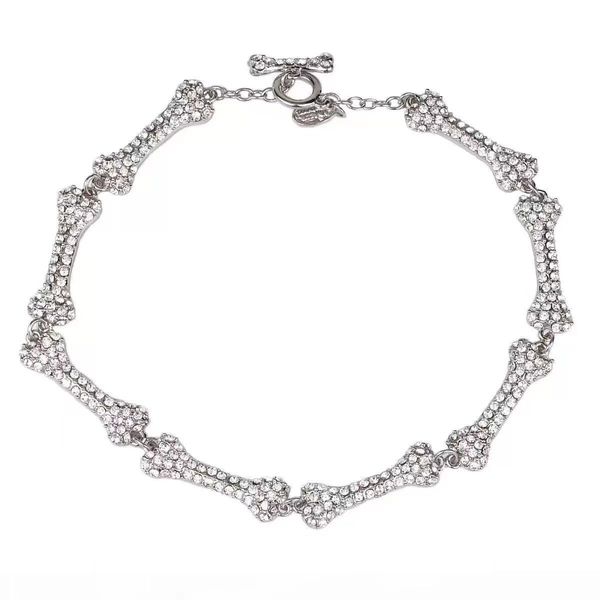 eight-section bone necklace full of diamonds flashing diamonds five-section european and american punk, Golden;silver
eight-section bone necklace full of diamonds flashing diamonds five-section european and american punk, Golden;silver