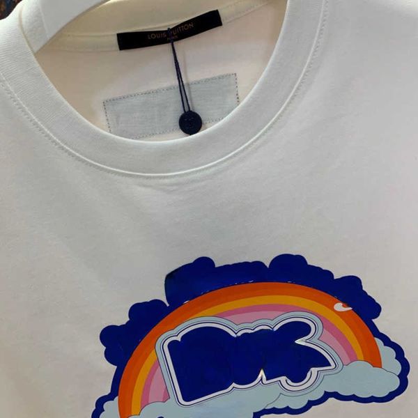 cotton t shirt rainbow print short sleeve tshirt designer t-shirt round neck loose sweatshirt men women summer polo shirts top, White;black
cotton t shirt rainbow print short sleeve tshirt designer t-shirt round neck loose sweatshirt men women summer polo shirts top, White;black