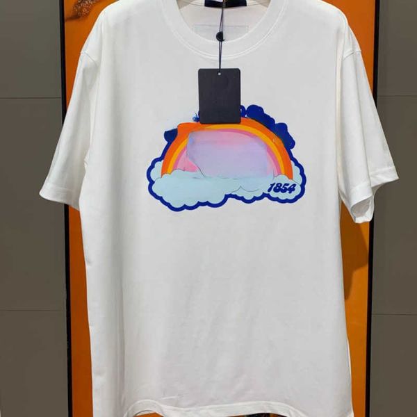 men's plus size t shirt designer casual shirt rainbow letter t-shirt 100% cotton round neck tshirt men women simple short-sleeved tee p, White;black
men's plus size t shirt designer casual shirt rainbow letter t-shirt 100% cotton round neck tshirt men women simple short-sleeved tee p, White;black