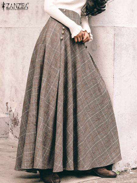 skirts zanzea vintage women spring high waist a line party skirt jupe stylish holiday maxi faldas saia plaid checked long 230308, Black
skirts zanzea vintage women spring high waist a line party skirt jupe stylish holiday maxi faldas saia plaid checked long 230308, Black