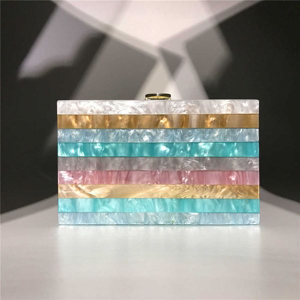 hengmei women's stripe splicing dinner bag acrylic stripe splicing box women's bag 230309
hengmei women's stripe splicing dinner bag acrylic stripe splicing box women's bag 230309