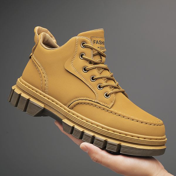 boots leather yellow mens hikking lace up ankle welt stitching slip resistant man trekking 230309, Black
boots leather yellow mens hikking lace up ankle welt stitching slip resistant man trekking 230309, Black